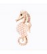 XSB013 - Retro Seahorse Brooch